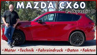 Mazda CX60 e-Skyactiv 3.3 l Diesel - Besser als BMW X3 & Mercedes GLC? | Test Review Deutsch 2023