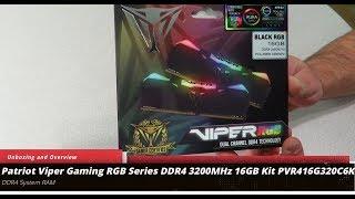 Patriot Viper Gaming RGB DDR4 3200MHz 16GB Kit Unboxing and Overview