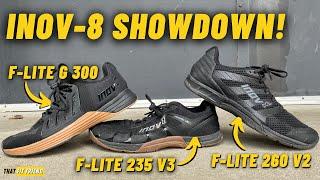 INOV-8 SHOEDOWN | F Lite 260 V2 vs F-Lite G 300 vs F-Lite 235 V3