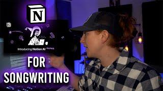 NOTION AI the BEST Songwriting Tool for 2023!