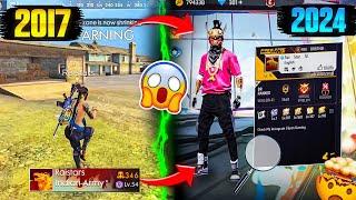 FREE FIRE PLAYERS 2017 VS 2024| Searching 2017 Old Players Id in 2024 | @RaiStar