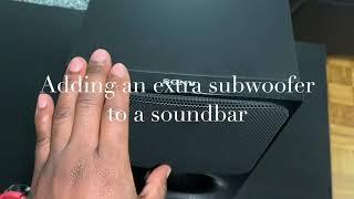 Adding an extra subwoofer to a soundbar wireless subwoofer - DIY | David Yeb Vlogs |