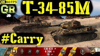 World of Tanks T-34-85M Replay - 8 Kills 4.9K DMG(Patch 1.4.0)