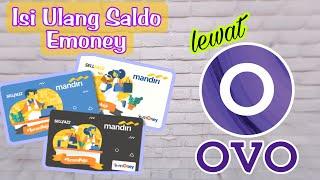 Cara Top up E money dari OVO