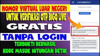 Cara Membuat Nomor Virtual Luar Negeri Untuk Verifikasi Aplikasi Bigo Live Tanpa Login Gratis