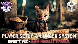  Game Modules Tutorial - Player Setup & Hunger System - Unity Fantasy RPG Game Dev