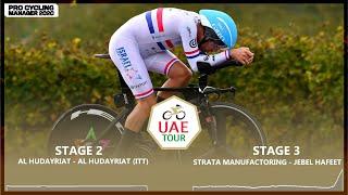 UAE TOUR 2021 - STAGES 2 & 3 | PRO CYCLING MANAGER 2020