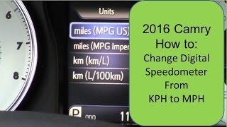 How to change 2016 / 2017 #Camry Digital Speedometer