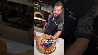 Türkiye’de bir ilk kokoreçli lahmacun midyeci ahmet Kayseri şubesinde