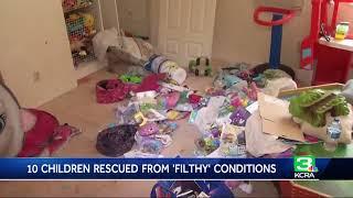 PD: 10 kids rescued from 'horrible conditions'; parents arrested