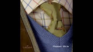 28 Pheasant Silk tie LAKSEN SPORTING