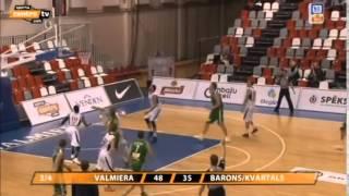 Janis Berzins highlights BK Valmiera vs Barons 24.02.2013.