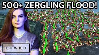 Scarlett's NEVER ENDING Zerg Rush! (StarCraft 2)