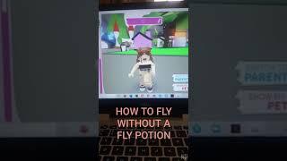 How to fly without a fly potion in adopt me!