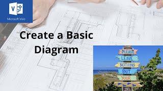Microsoft Visio basic diagram, basic shapes and features.