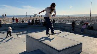 ANDY ANDERSON RAW SKATEBOARDING AT VENICE SKATE PARK !!! - NKA VIDS -