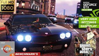 GTA -V :AMD Ryzen-5 3500X, GTX 1650 SUPER, ALL HIGH GRAPHICS SETTINGS GAMEPLAY BENCHMARKS