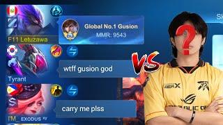 FINALLY TOP 1 GLOBAL GUSION!! + I ENCOUNTER PRO PLAYER IN HIGHRANK