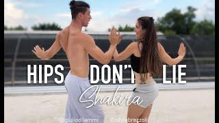 Shakira  Hips don't lie  BELLYDANCE + TUTORIAL Silvia Brazzoli & Giulio Dilemmi