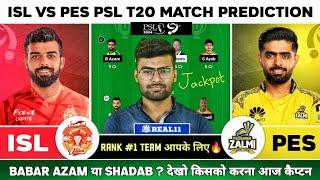 ISL vs PES Dream11, ISL vs PES Dream11 Prediction, Islamabad United vs Peshawar Zalmi Team Today