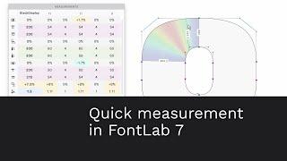 Quick measurement in FontLab 7.1.2