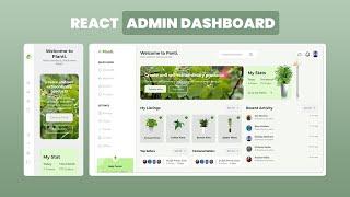 🪴 Create Responsive Admin Dashboard - React JS tutorial | Fully Responsive Project 2024.