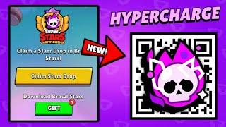 FREE! HYPERCHARGE  STARR DROP QR CODE!  BRAWL STARS NEW UPDATE