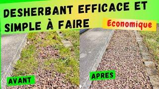 Désherbant maison simple à faire et efficace 