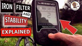 Iron Filter And Stability - EXPLAINED!!! Nokta Legend