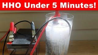 HHO Generator - Water to Fuel Converter - (Under 5 Minutes!)