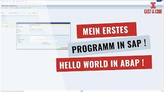 Mein erstes Programm in SAP - "Hello World" in ABAP [deutsch]