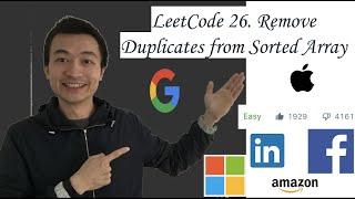 LeetCode 26: Remove Duplicates from Sorted Array - Interview Prep Ep 45