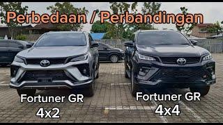 Perbedaan | Perbandingan | Fortuner 2.8 VRZ GR 4x2 Diesel dengan Fortuner 2.8 GR 4X4 Diesel