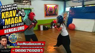 Self Defense in Bangalore Franklin Joseph Krav Maga ~ Male vs Female Practice Battle A109 #KravMaga