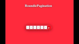 How to Create Pagination In The WebPage With HTML/CSS