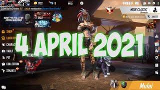 KODE REDEEM FF 4 APRIL 2021 TERBARU GOOGLEPLAY DAN GIVEAWAY HARIAN DIAMOND FREE FIRE