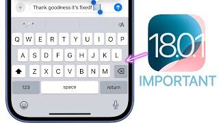 iOS 18.0.1 Released - What's New?
