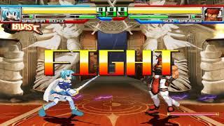 NICK54222 MUGEN: Sayaka Miki (me) VS Sol Badguy (Capcom VS The World)