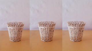 How to make little newspapers basket|DIY newspapers basket making|