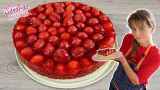 Erdbeertorte klassisch / die schnellste und einfachste Obsttorte der Welt / Rezept