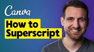 How to Superscript in Canva