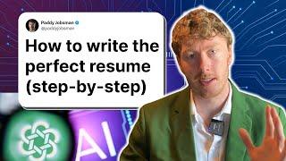 How To Write Your Resume/CV With ChatGPT (2025 Update) | Step-By-Step Guide