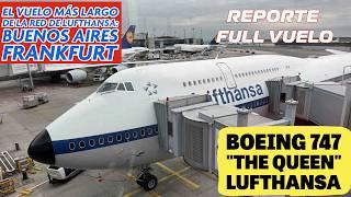 JUMBO 747 DE LUFTHANSA RUMBO A ALEMANIA - EL VUELO MÁS LARGO - CLASE ECONÓMICA