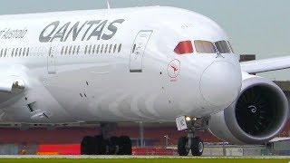 INCREDIBLE Qantas Boeing 787-9 Dreamliner CLOSE-UP Takeoff | Melbourne Airport Plane Spotting