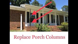 Replace Porch Columns (Porch Posts / Porch Columns / Use Post Jack DIY / How To Remove And Replace)