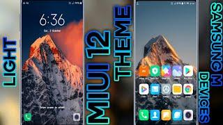 MIUI 12 Theme For Samsung M Devices