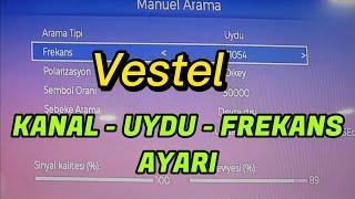 Vestel TV TRT 1 FREKANS AYARLAMA - Vestel TV Kanal Arama Uydu ayarı