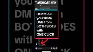 How to delete all your Instagram messages from both sides with one click