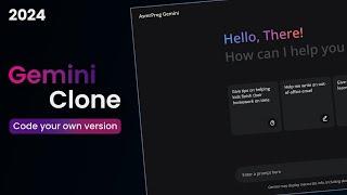 Let's Code Google Gemini Using Vanilla JavaScript and Gemini Free API - Gemini Clone In JavaScript