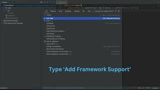 How to Add Framework Support on Intellij IDEA Community Edition CE 2024